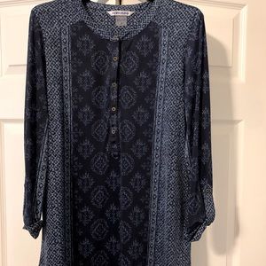 Navy detailed tunic